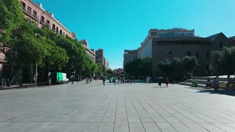 Barcelona City in Spain Stock Footage 327772472