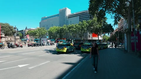 Barcelona City in Spain Stock Footage 327774476