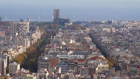 Barcelona, cityscape 4K 스톡 동영상 228477315
