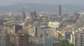 Barcelona cityscape with Agbar Tower and Barcelona Cathedral 4k or 4k+ Resolution
