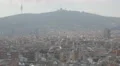 Barcelona cityscape with buildings and a hill 4k or 4k+ Resolution