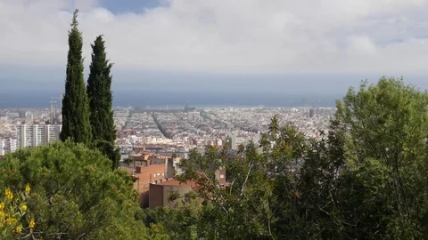 Barcelona cityscape Stock Footage 75818275