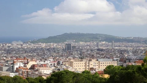 Barcelona cityscape Stock Footage 75818288