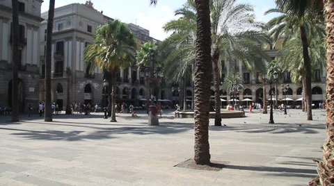 Barcelona Courtyard Stock Footage 38208606