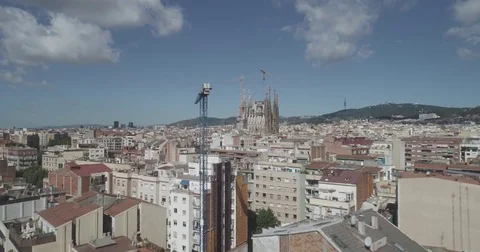 Barcelona Drone 4K 動画素材 78023411