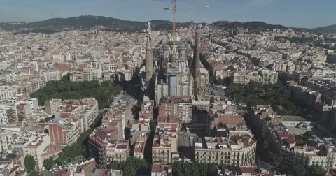 Barcelona Drone 4K Stock Footage 78023949