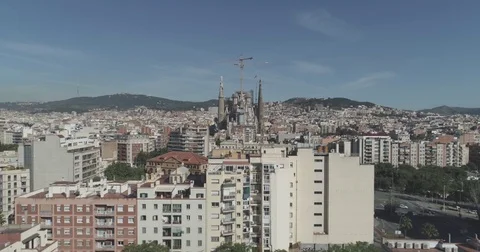Barcelona Drone 4K Stock Footage 78024101