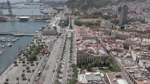 Barcelona drone view 動画素材 278242808