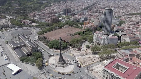 Barcelona drone view Stock-Footage 278242810