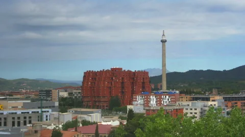 Barcelona Dusk Timelapse Video stock 58515726