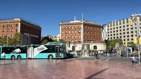 Barcelona Espanya Squar Stock Footage 224491022