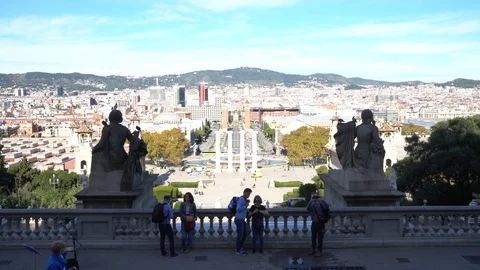 Barcelona establising shot Vídeo Stock 97960576