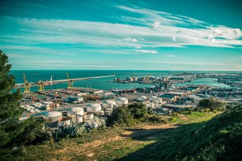 Barcelona Harbor Stock Photos