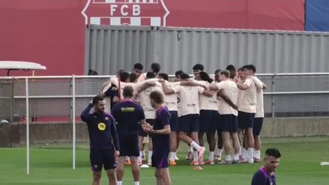 Barcelona hold training session ahead of Sevilla clash, Barcelona, ES - 04 Oct 2 Stock Footage 318351339