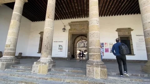 Barcelona launches its artistic program at the Guadalajara Book Fair at Museo Ca Stock Footage 321976402