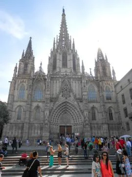 Barcelona monuments Stock Photos