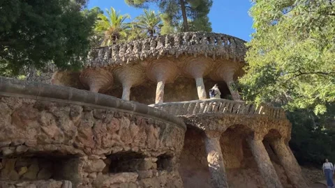 Barcelona Park Guell Stock Footage 224117244