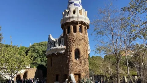 Barcelona Park Guell Stock Footage 224118356