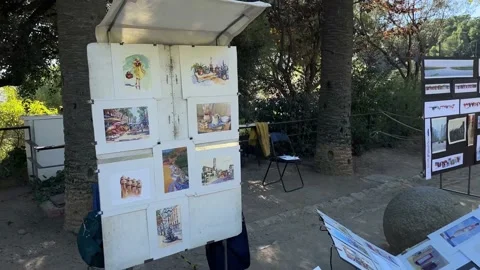 Barcelona Park Guell Stock Footage 224121436