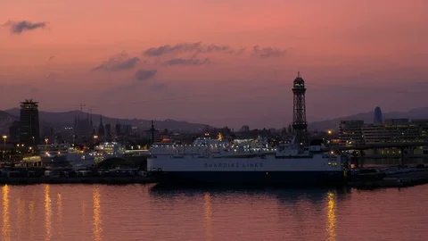 Barcelona Port 04 Stock Footage 101643846