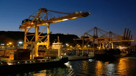 Barcelona Port 06 Stock Footage 101644073