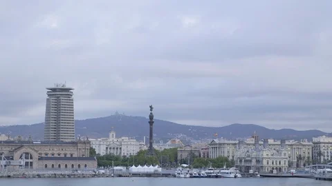 Barcelona Port 動画素材 74953744