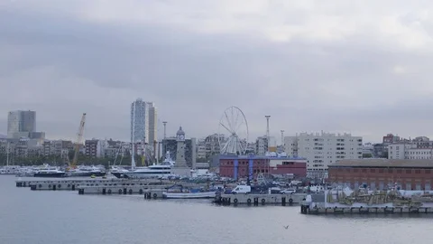 Barcelona Port 動画素材 74954664