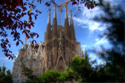 Barcelona Sagrada Familia Stock Photos