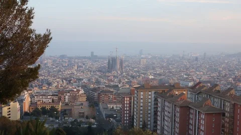 Barcelona skyline Stock Footage 108303597