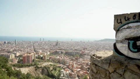 Barcelona Skyline Stock-Footage 155391399