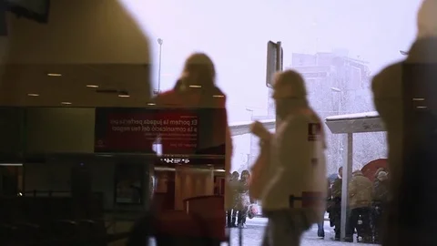 Barcelona Snow Video stock 70703050