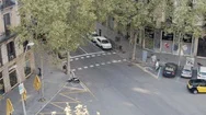 Barcelona, Spain 30 March 2020: Empty Streets In Barcelona, During Coronavirus Stock Footage