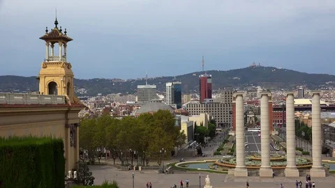 Barcelona. Spain. Architecture, old houses, streets and neighborhoods. 4K. Stock Footage