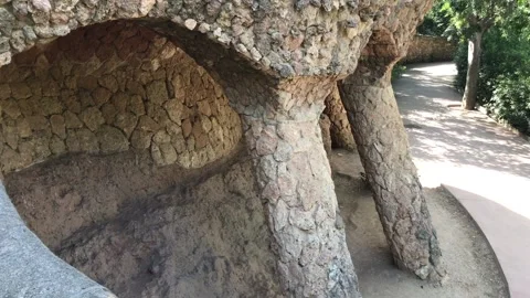Barcelona, Spain, A close up of a rock Stock Footage 133120103