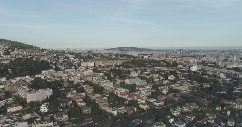 Barcelona Spain - Drone 4K Arial Stock Footage 78023970