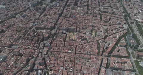 Barcelona Spain - Drone 4K Arial Stock Footage 78024146