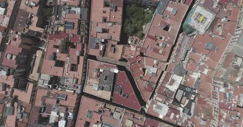 Barcelona Spain - Drone 4K Arial Stock Footage 78024335