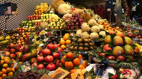 Barcelona- Spain-Fruit Видео 51396381