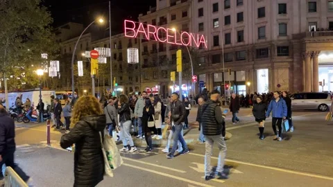 Barcelona Streets, 4K 스톡 동영상 223408525