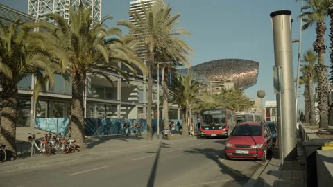 Barcelona Streets Stock Footage 234206731