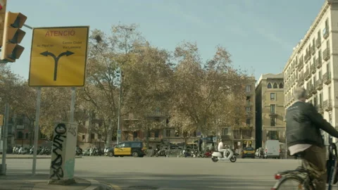 Barcelona Streets Video stock 234206866