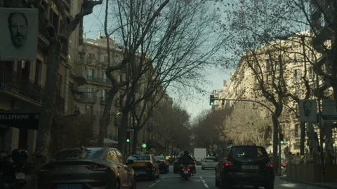 Barcelona Streets Stockbeeldmateriaal 234207021