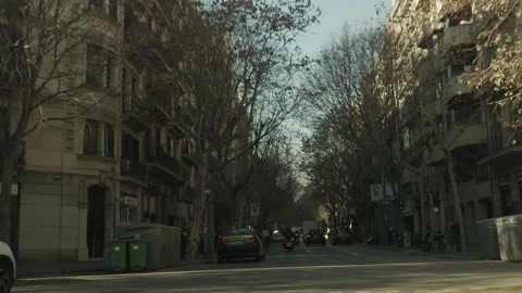 Barcelona Streets Stock Footage 234207030