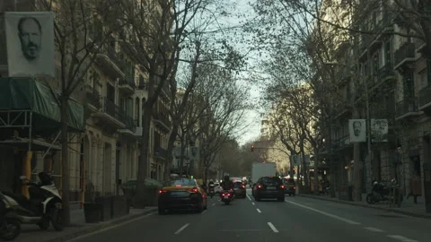Barcelona Streets Video stock 234207349