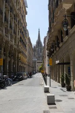 Barcelona streets Stock Photos