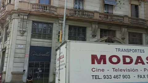 Barcelona Streets in Spring 2 Video stock 181048806