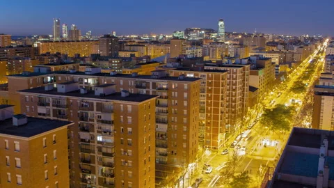 Barcelona sunrise Video stock 132326384