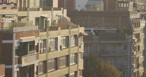 Barcelona tipical Eixample district building Stock Footage 142593450