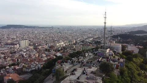Barcelona Total View Stock Footage 189213751
