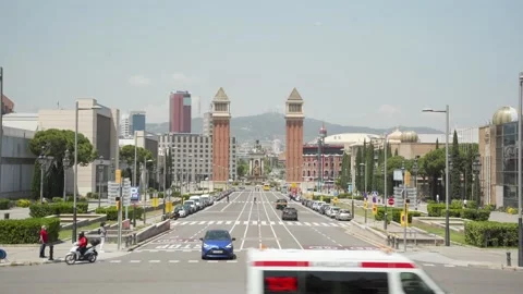 Barcelona Traffic Stock-Footage 155391392